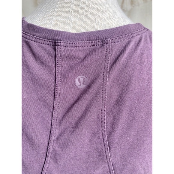 Lululemon Purple Crop Open Side Tank Top Size 6 - Picture 2 of 4